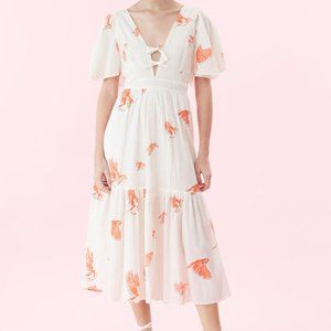 LA VIE Rebecca Taylor BIRDS PRINT DRESS